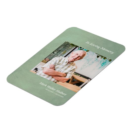 Magnet Flexible Photo Cher On Se Souvient De Faux Effet Métallique (Côté Gauche)