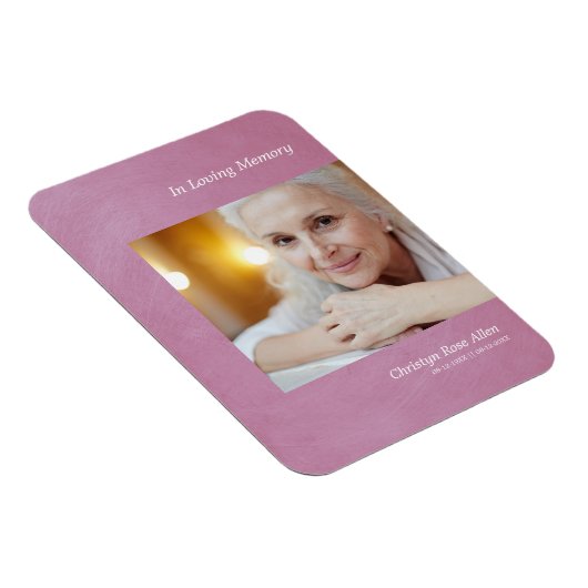 Magnet Flexible Photo Cher Souvenez-vous de l'effet métallique Mau (Côté Droit)