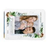Magnet Flexible Photo Christmas Pine Holly Berry (Horizontal)