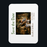 Magnet Flexible Photo classique blanc élégant typographie mariage<br><div class="desc">conception</div>