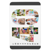 Magnet Flexible Photo Collage dans le numéro 40 - 40e anniversaire (Vertical)