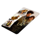 Magnet Flexible Photo Collage Mariage Enregistrer La Date (Côté Gauche)
