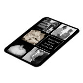 Magnet Flexible PHOTO COLLAGE Mariage Vow Renouvellement Anniversa (Côté Gauche)