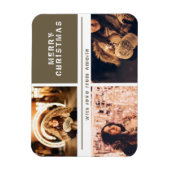 Magnet Flexible Photo Collage moderne Joyeux Noël (Vertical)