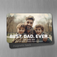 Photo complète avec Best Papa Ever - Salutation Wh