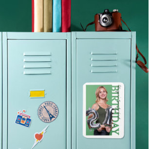 Magnet Flexible Photo d'anniversaire 21 ans Fête universitaire