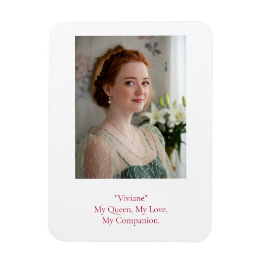 Magnet Flexible Photo d'anniversaire moderne (Vertical)