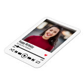 Magnet Flexible Photo d'anniversaire personnalisée moderne (Côté Gauche)