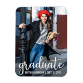 Magnet Flexible Photo d'annonce de remise de diplôme en écriture m (Vertical)