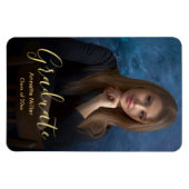 Magnet Flexible Photo d'annonce de remise de diplômes élégante mod (Horizontal)