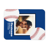 Magnet Flexible Photo de baseball Ajouter votre nom - Peut modifie (Horizontal)