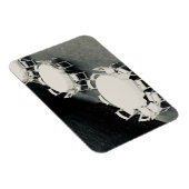 Magnet Flexible Photo de chaises et tables blanches (Côté Droit)