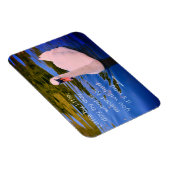 Magnet Flexible Photo de cygne blanc avec citation motivationnelle (Côté Droit)