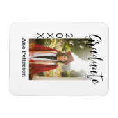 Magnet Flexible Photo de diplômé moderne classique ajouter année n (Horizontal)