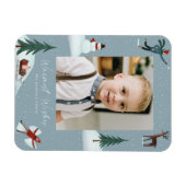 Magnet Flexible Photo de Falling Snow Whimsical Holiday (Horizontal)