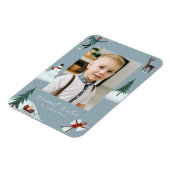 Magnet Flexible Photo de Falling Snow Whimsical Holiday (Côté Gauche)