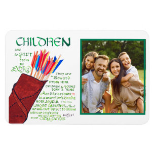 Magnet Flexible Photo de famille des parents chrétiens