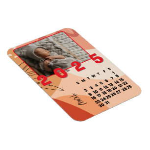 Magnet Flexible Photo de famille du calendrier de l'année nouvelle