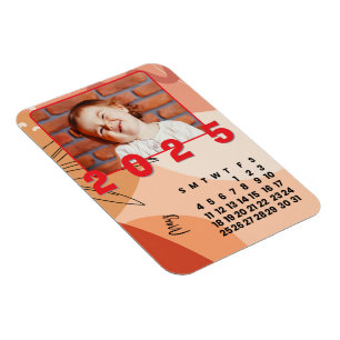 Magnet Flexible Photo de famille du mois de mai 2025 Calendrier No