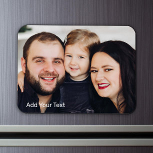 Magnet Flexible Photo de famille et texte