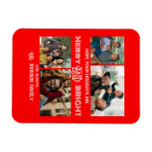 Magnet Flexible Photo de famille moderne et branchée Merry et Brig (Horizontal)