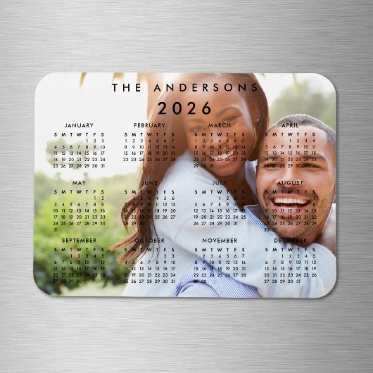 Magnet Flexible Photo de famille personnalisée Calendrier 2024