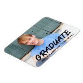 Magnet Flexible Photo de la Faire-part de graduation Cool moderne (Côté Gauche)