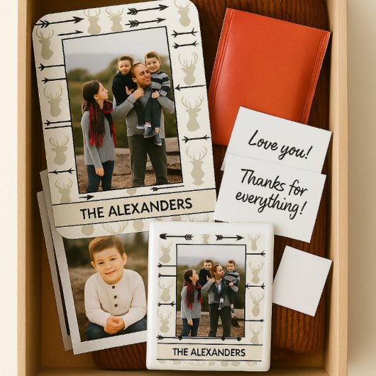 Magnet Flexible Photo de la famille Deer Head