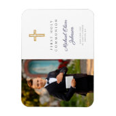 Magnet Flexible Photo de la première sainte communion du garçon mo (Vertical)