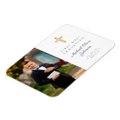 Magnet Flexible Photo de la première sainte communion du garçon mo (Côté Gauche)