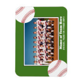 Magnet Flexible Photo de l'équipe de baseball avec mention de prix (Vertical)