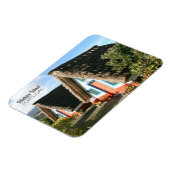 Magnet Flexible Photo de l'île de Madère avec Maisons Typiques, Po (Côté Gauche)