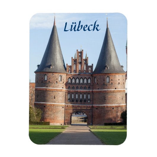 Magnet Flexible Photo de Lübeck Holstentor Gate (Vertical)