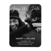 Magnet Flexible Photo de mariage à conserver Date à retenir Minima (Vertical)