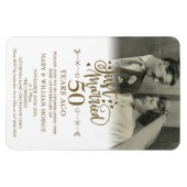 Magnet Flexible Photo de mariage avec 50 ans d'anniversaire de mar (Horizontal)