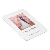 Magnet Flexible Photo de mariage élégant avec texte 'Amour et reme (Côté Droit)