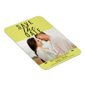 Magnet Flexible Photo de mariage moderne Chartreuse pour annoncer (Côté Droit)