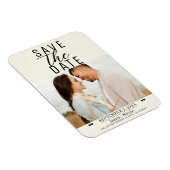 Magnet Flexible Photo de mariage moderne de mise en vente de date (Côté Droit)