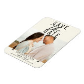 Magnet Flexible Photo de mariage moderne de mise en vente de date (Côté Gauche)