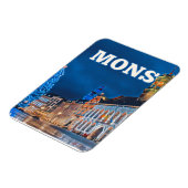 Magnet Flexible Photo de Mons Belgique Vintage (Côté Gauche)