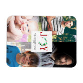 Magnet Flexible Photo de Noël Collage Joy Photos de famille (Horizontal)