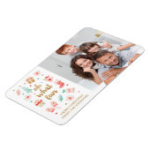 Magnet Flexible Photo de Noël de la famille moderne (Côté Gauche)
