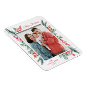 Magnet Flexible Photo de Noël Holly et À feuillage persistant (Côté Droit)