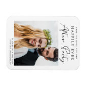 Magnet Flexible Photo De Réception De Mariage Enregistrer La Date (Horizontal)
