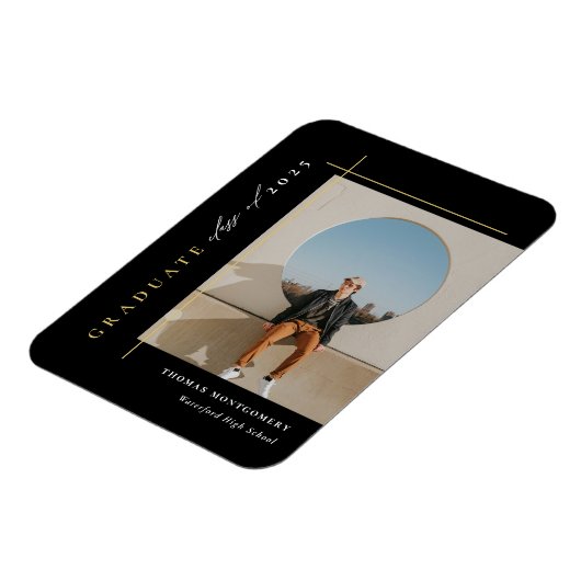Magnet Flexible Photo de remise de diplômes moderne (Côté Gauche)