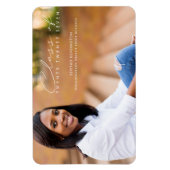 Magnet Flexible Photo de script de graduation élégante moderne (Vertical)