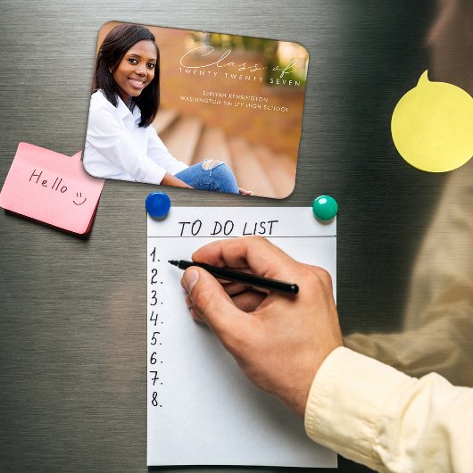 Magnet Flexible Photo de script de graduation élégante moderne