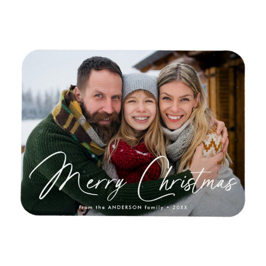 Magnet Flexible Photo de script de signature moderne (Horizontal)