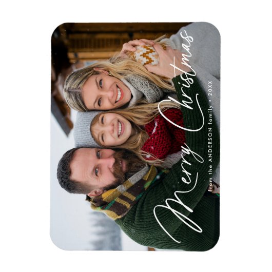 Magnet Flexible Photo de script de signature moderne (Vertical)