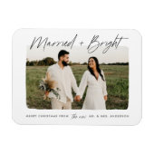 Magnet Flexible Photo de script Mariés et Radieux (Horizontal)